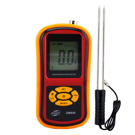Benetech GM640 Digital Grain Moisture Meter with Measuring Probe for Corn Wheat Rice Bean Wheat Hygrometer
