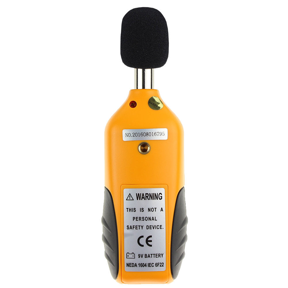Bluesky Mini Yellow Sound Level Decibel Noise Meter Teste