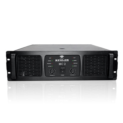 [CLEARANCE] KEVLER MC2 1500W Professional Power Amplifier with Balance XLR Input, LED Indicators, Stereo, Parallel and Bridge Mode Selection, Speakon and Binding Post Output and Dual Variable Speed Fans