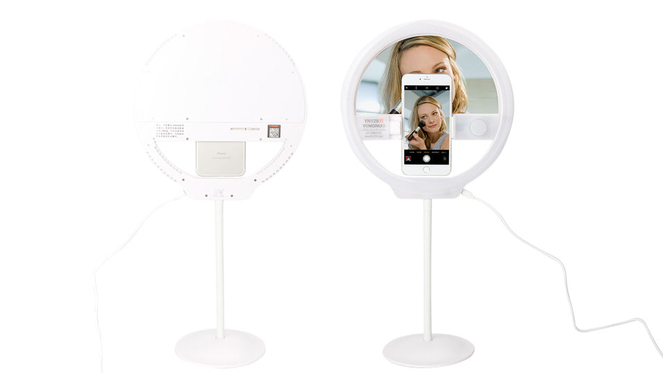 Yongnuo YN128 II 12 Inch Photography LED Ring Light with Makeup Mirror Bicolor Beautify LED Selfie Lamp