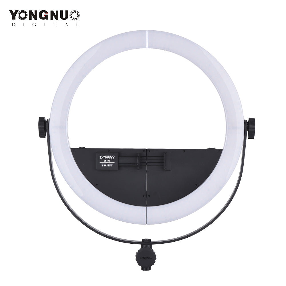 Yongnuo YN508 DAYLIGHT 16 Inch Bi-Color LED Video Ring Light 5500K 30W for Beauty Make-up Vlog Studio Youtube Livestream