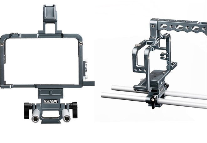 Sevenoak SK-GHC20 Aluminum Camera Cage with Top Handle Grip and Shoe Mount 15mm Rods for Camera Rig Panasonic Lumix DMC-GH3, GH4