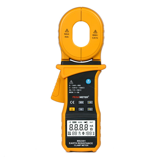 PEAKMETER MS2301 LCD Electrical Professional Multifunction High Sensitivity Clamp Earth Ground Resistance Insulation Tester