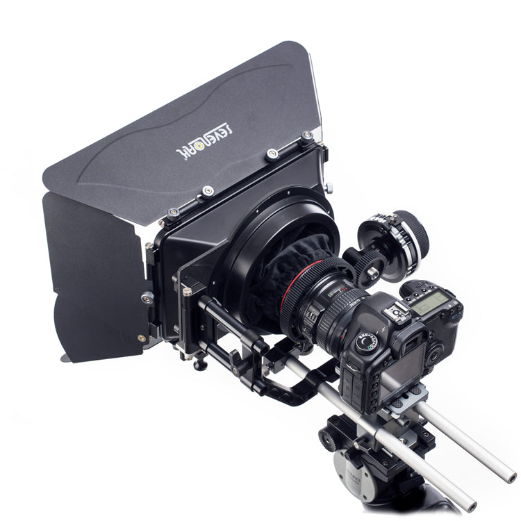 Sevenoak SK-MB4 Aluminum Matte Box Kit with 4 Flags for 15mm Rail Rod Support Follow Focus System for DLSR