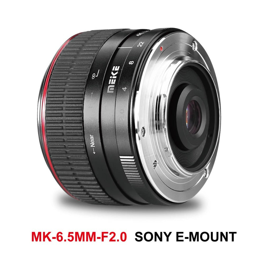 Meike MK-6.5mm 6.5mm F/2.0 APS-C Manual Focusing Fisheye Lens for Sony NEX-5N NEX-7 NEX-F3 NEX-5R NEX-6 NEX-3N NEX-5T A3000 A7 A7R A9 A5000 etc
