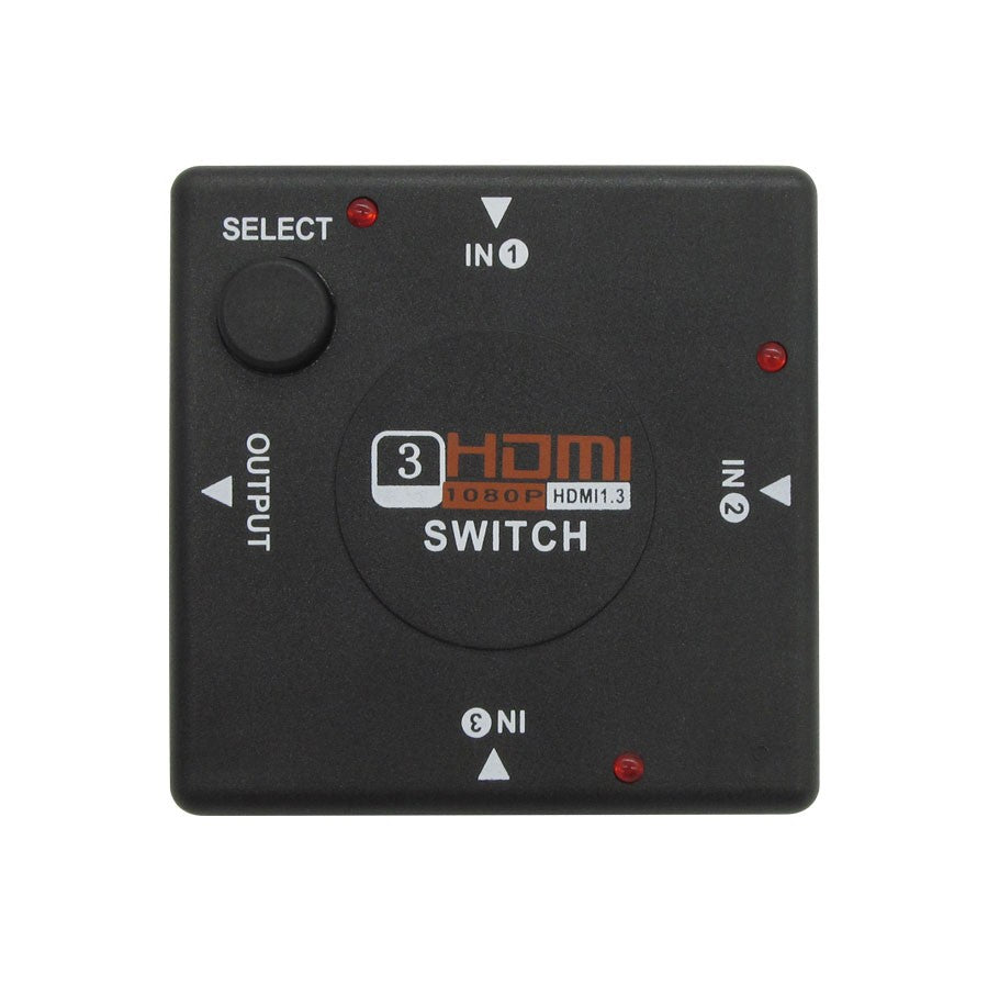 Eagletech 3-Port HDMI Switcher Splitter 3 input 1 Output Box HDMI Selector