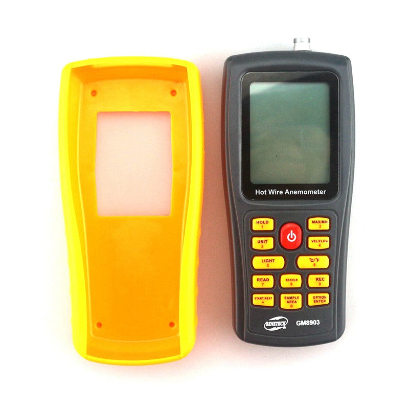 Benetech GM8903 Hot Wire Digital Anemometer 0~30m/s Air Temperature Meter 0~45C Wind Speed Flow Tester with USB
