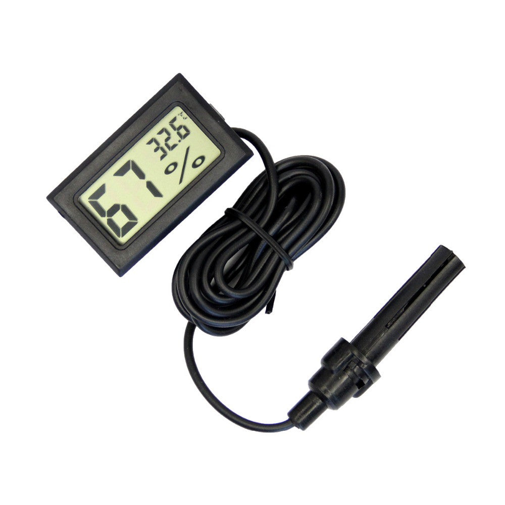 LCD Digital Thermometer Temperature Hygrometer Humidity Meter With Probe