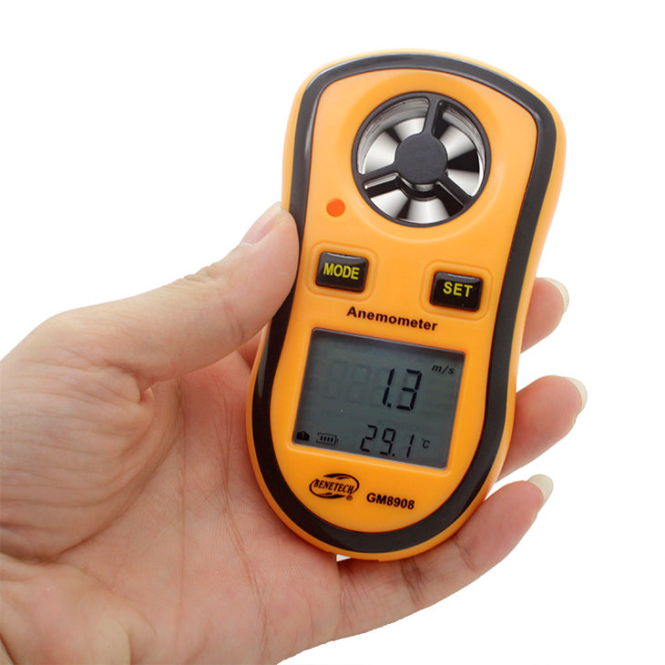 Benetech GM8908 Digital Wind Speed Anemometer with Wind Chill Temperature Thermometer Function