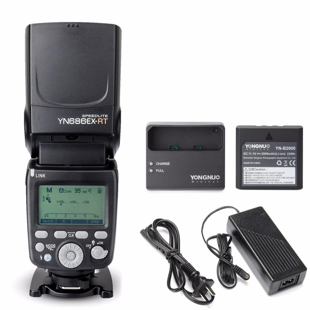 Yongnuo YN686EX-RT Wireless 1/8000s Lithium Speedlite ETTL Flash With Lithium Battery for Canon