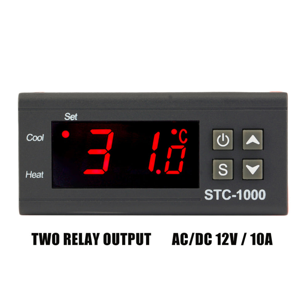 Eagletech STC-1000 24V DC / AC Thermostat Thermometer Temperature Controller with Sensor for Truck Freezer or Incubator etc