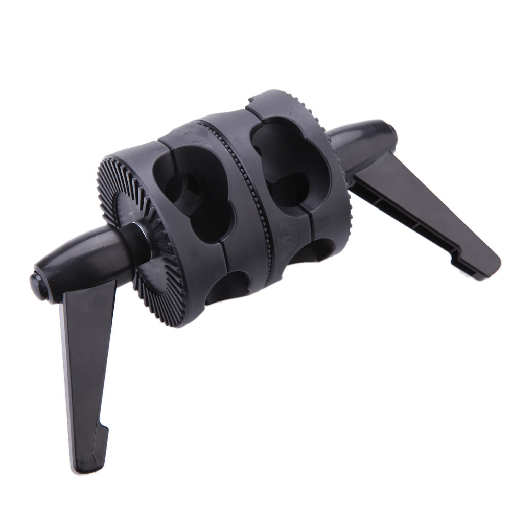 Pxel AA-BA1 Double Dual Grip Swivel Head Bracket fr Studio Boom Arm Reflector Holder Stand