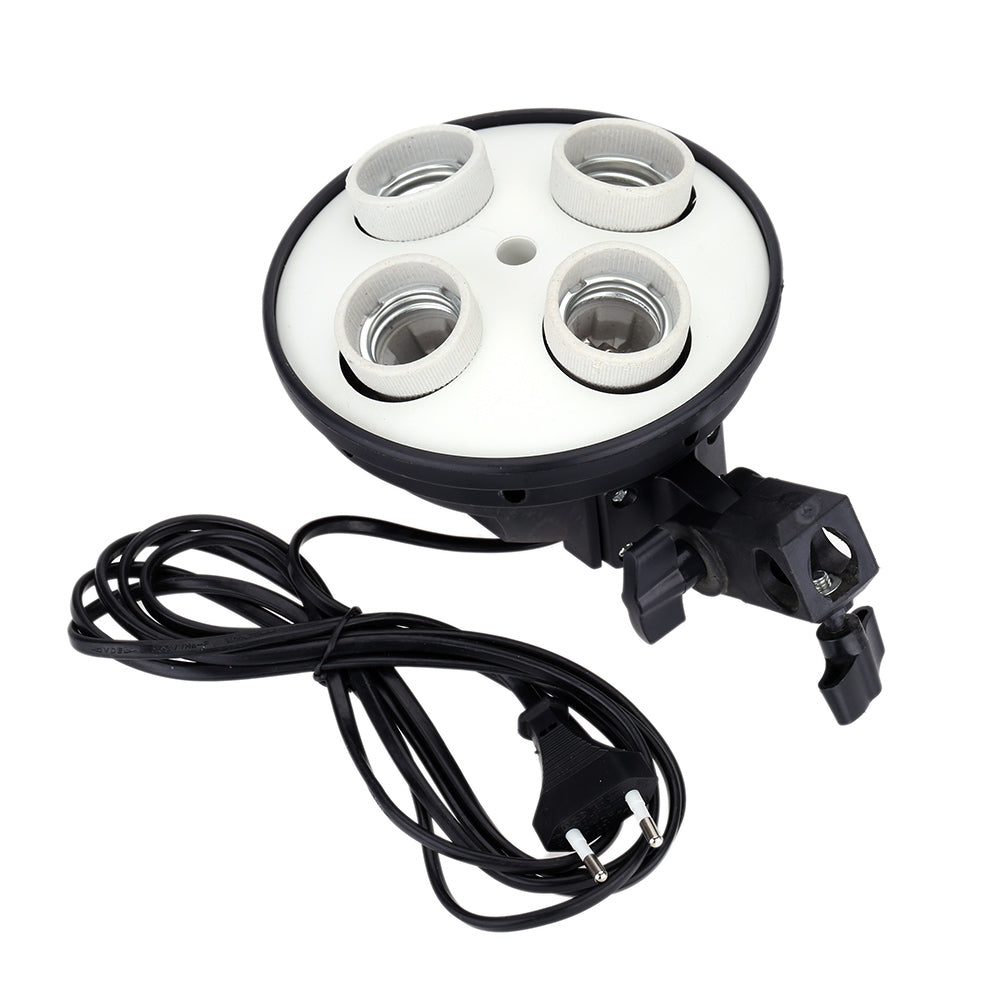 PXEL SB-4B-50X70 4 in 1 E27 Base Socket Light Lamp Bulb Holder Adapter for Photo Video Studio Softbox 50 x 70 cm