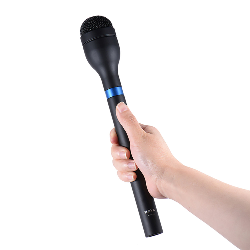 Boya BY-HM100 Handheld Wired Omni-directional Microphone Interview Recording Mic