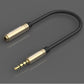Vention 3.5mm Male to 3.5mm Female 0.1-Meter Gold Plated (VAB-S06) CTIA-OMTP Audio Converter Cable for Smartphones, PC, Laptops