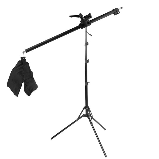 Pxel LS-ARM140 140cm 4.5 Feet Cross Arm Bracket Telescopic Boom Arm Stand with Counterweight