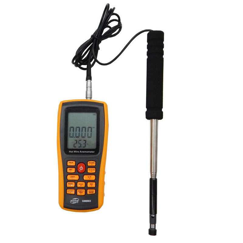 Benetech GM8903 Hot Wire Digital Anemometer 0~30m/s Air Temperature Me ...