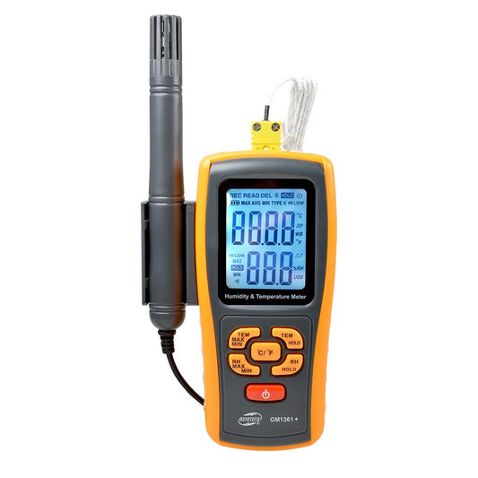 Benetech GM1361+ Digital LCD display Thermo-Hygrometer Separate Temperature & Humidity Meter -50~1200C Thermocouple Thermometer
