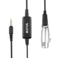 BOYA BY-BCA6 XLR to 3.5mm TRRS Microphone Cable for Iphone for Ipad Android Smartphones 6M Cable with Integrated Pre-amplifier