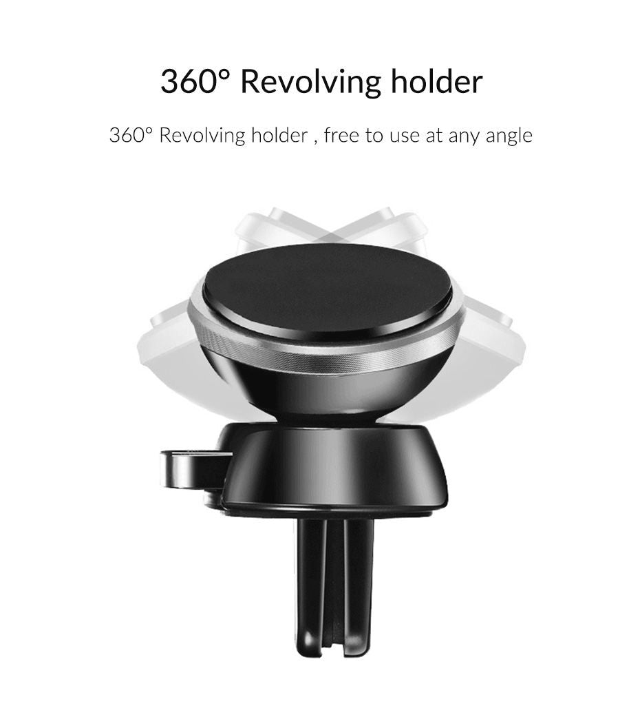 Pxel 360 Degree Magnetic Cell Phone Holder Rotatable Car Mount