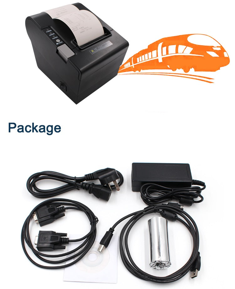 LogicOwl OJ-8030 80mm Thermal Receipt Printer for POS Cash Register with USB and RS232 and Ethernet with Auto Cutting