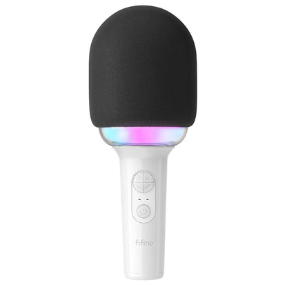 [CLEARANCE] Fifine AmpliSing E2 Wireless Karaoke Microphone with Built-In Speaker, Voice Changer Presets and 5hr Rechargeable Battery for Live Performance (Black)