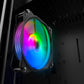 Alseye MAX 120-PB 120PB RGB Case Fan with 2510-3pin and Molex 4-pin Connector RGB Computer Cooling Fan