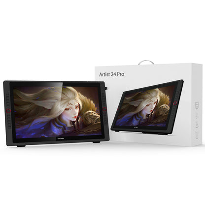 [CLEARANCE] XP-Pen Artist 24 Pro 23.8 Inches 2k Resolution Graphic Display Tablet with 20 Customizable Shortcut Keys with Tilt Function and 8192 Levels Pressure Sensitive Stylus for Digital Arts