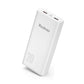 Yoobao C20 10W 20000mAh Portable Powerbank PD22.5W Power Delivery Two-Way Quick Charge USB Type C for Smartphones (White, Blue)