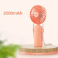 Yoobao F6 2000mAh Portable Hands-Free USB Rechargeable Handheld Fan with 3 Adjustable Speed and Up to 14.5 Hrs. Working Time (Pink Peach)