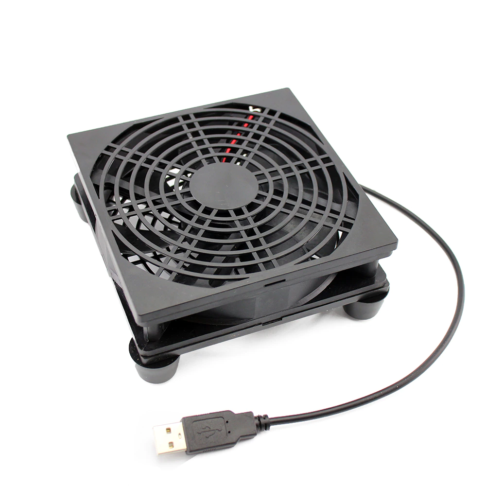 Light Powerful Router Fans Argox 5V External Dual Router Cooling Fan 1500-3000rpm Low-Noise Base ...