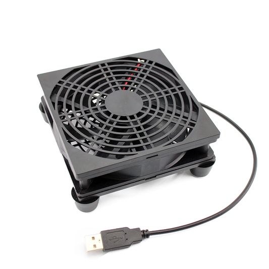 Argox 5V/12V External Quick Cooling Router Fan 1500-3000rpm Low-Noise Base Ventilation for PC, Modems, Router, TV Box| 1x, 2x, 4x Fan