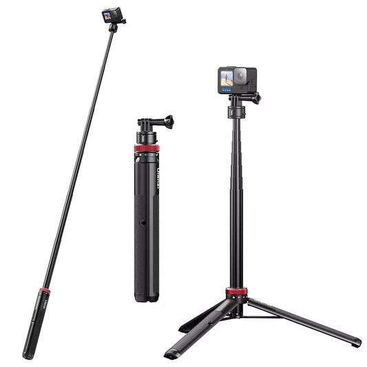 Ulanzi Go-Quick II Folding Tripod Extendable Up to 140cm and 1kg Load Limit with Magnetic Fast Release Mount for Sports Action Cameras | 3113