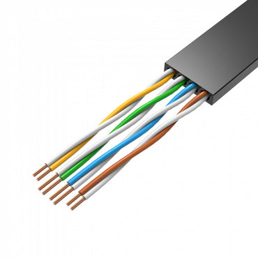 [CLEARANCE] Vention CAT6 Ethernet Flat Cable UTP 10Gbps Lan Network Wire Cord for Internet Router PC Modem (15M)