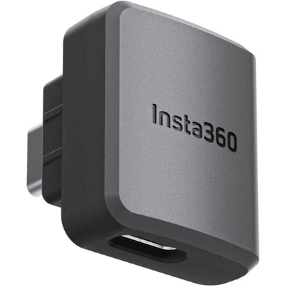 Insta360 Microphone Adapter (Horizontal) for ONE RS Action Camera with USB Type-C and 3.5mm Audio Ports