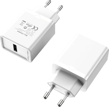 [CLEARANCE] Vention FAAB0-EU 1-port USB 12W Wall Fast Charger Perfect for Smartphones, Tablets and Powerbank (Black)