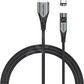 Vention 2 in 1 Magnetic USB 2.0 to Type C and Micro USB Cable 3A 540 Degree Rotating Fast Charging Cord (0.5M, 1M, 1.5M, 2M) | CQXH