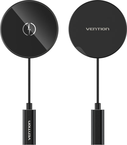 [CLEARANCE] Vention 15W Round Wireless Magnetic Fast Charger Pad with Overcharge and Magnet Field Protection | FGABAG