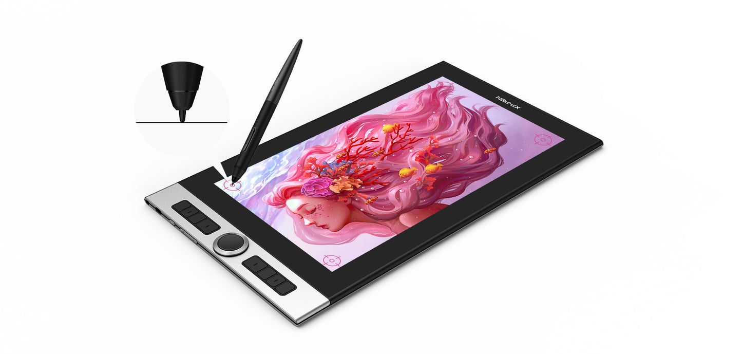 XP-Pen Innovator 16 Anniversary Edition Graphic Display Tablet with 60 Degrees Tilt Function, 8 Customizable Shortcut Keys and 8192 Levels Pressure Sensitive PA5 Battery-Free Stylus for Digital Arts