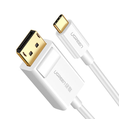 [CLEARANCE] UGREEN 4K 30Hz USB-C Male to DisplayPort DP Male to Male Audio / Video Cable for PC Laptops and TV Monitor Display (1.5M) (White, Black) | 40420, 50994