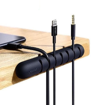 [CLEARANCE] UGREEN Silicone Desk Mounted Wire Organizer for Phone & Device Chargers, Audio Data Cables and Other Peripherals | 50320