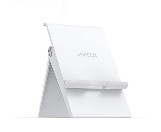 UGREEN Foldable Portable Desktop Stand for Phone and Tablets with Adjustable Height Up to 125mm (Compatible with 4.7" to 7.9" Devices) (Black, White)