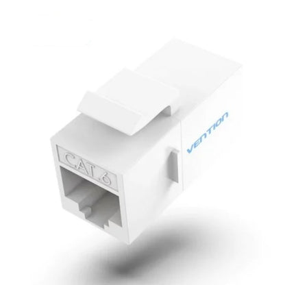 Vention CAT6 UTP Keystone Jack Ethernet LAN Cable Coupler for Home and Office Networking (Black, White) | IPG
