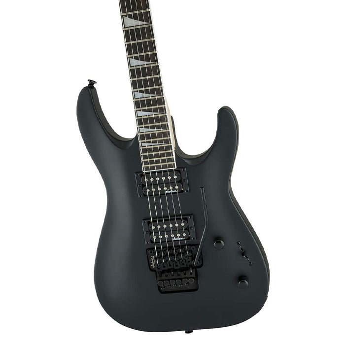 Jackson JS32 Dinky Arch Top DKA 24-Frets Electric Guitar HH with Solid Poplar Body, Double High-output Humbucker and Floyd Rose Locking Tremolo (Satin Black)