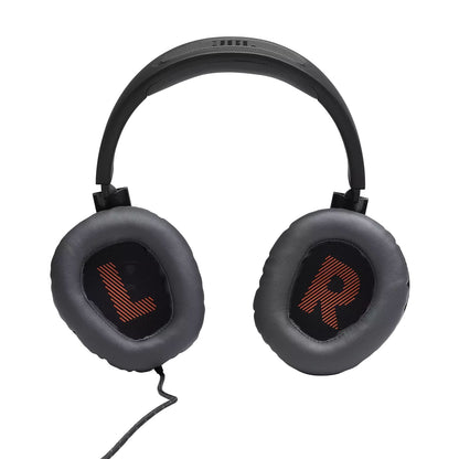 [CLEARANCE] JBL Quantum 100 Over-Ear Wired Gaming Headset with Detachable Microphone, Windows Sonic Spatial Sound Support, and Memory Foam Padded Earpads for PC, Mobile, and Consoles (Black)