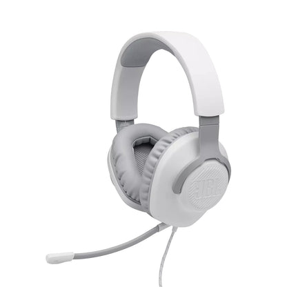 [CLEARANCE] JBL Quantum 100 Over-Ear Wired Gaming Headset with Detachable Microphone, Windows Sonic Spatial Sound Support, and Memory Foam Padded Earpads for PC, Mobile, and Consoles (Black)