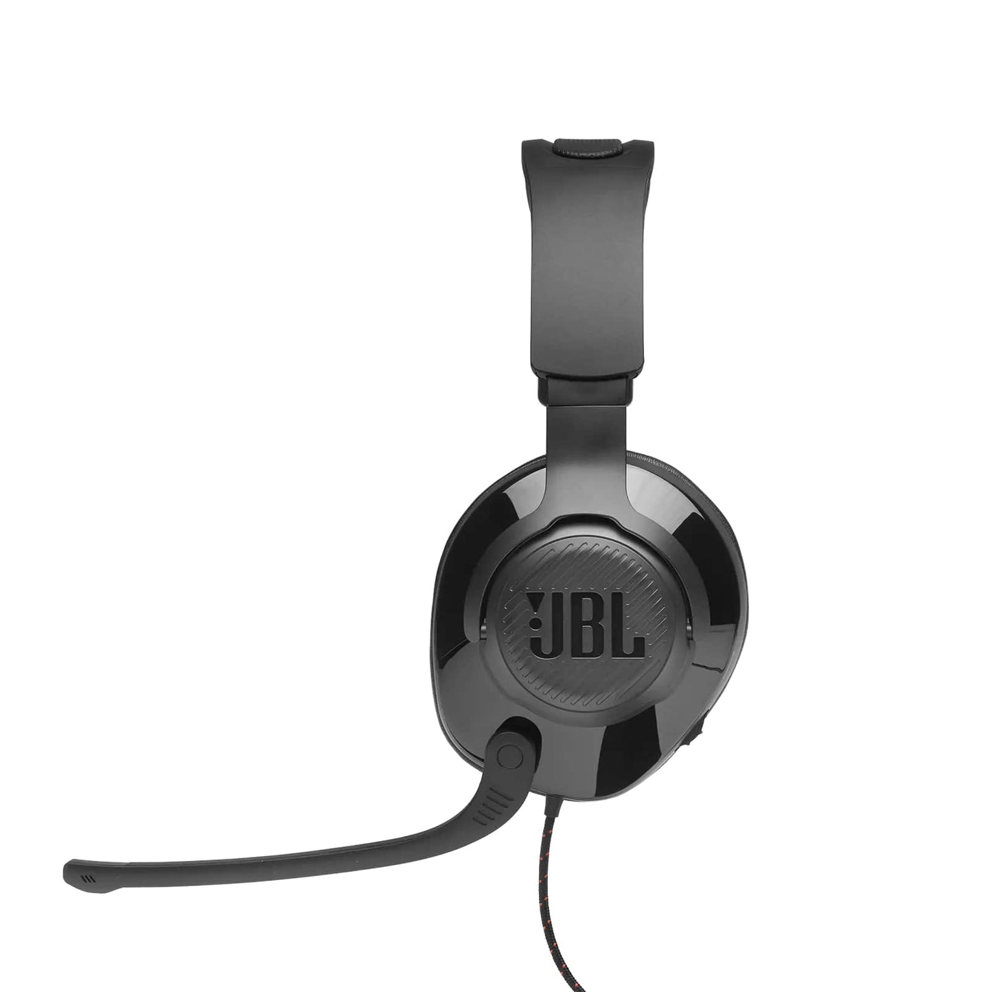 JBL Quantum 300 Over-Ear Wired Gaming Headset Headphones with Nylon Braided Cable, On-Board Surround Sound and 3.5mm AUX TRRS to USB Audio Adapter for PC, Laptop, and Consoles (Black)
