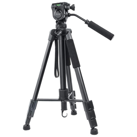 Jeifn by Zomei Q580 Professional Aluminum Camera Tripod with Detachable Monopod, 165cm Max Height, 5kg Load Capacity, Bubble Level Indicator for Photography