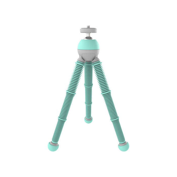 JOBY PodZilla Flexible Tripod Kit GripTight with 360 Degree Ballhead for Vlogging Smartphones and Compact Mirrorless Cameras (Gray, Teal Blue, Yellow) | 1732, 1759, 1770 |