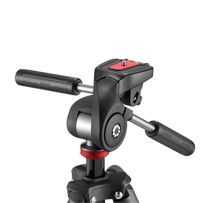 JOBY Compact Advanced Tripod Kit with 3-Way Head Load, 3kg Weight Capacity, Carry Bag for Content Creation, Cinematography, Photography | 1764